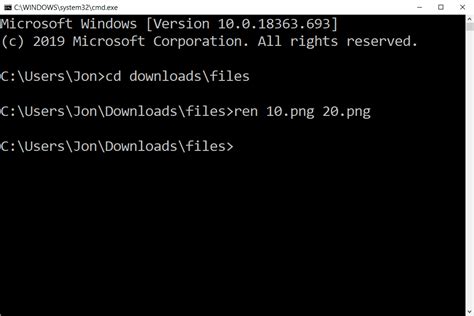 command prompt rename multiple files.